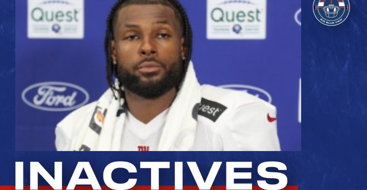 Giants-Patriots inactives: Paulson Adebo, Deonte Banks return