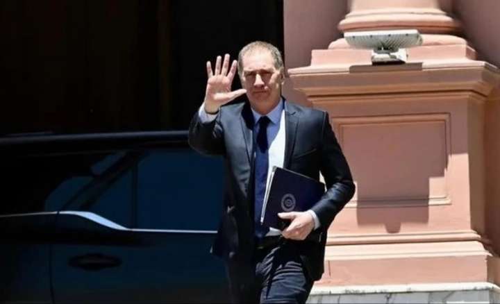 Diego Santilli recibe a Peter Lamelas en Casa Rosada