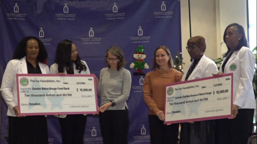 Ivy Foundation, Inc. donates $10k each to Baton Rouge Food Bank, Catholic Charities of Baton Rouge