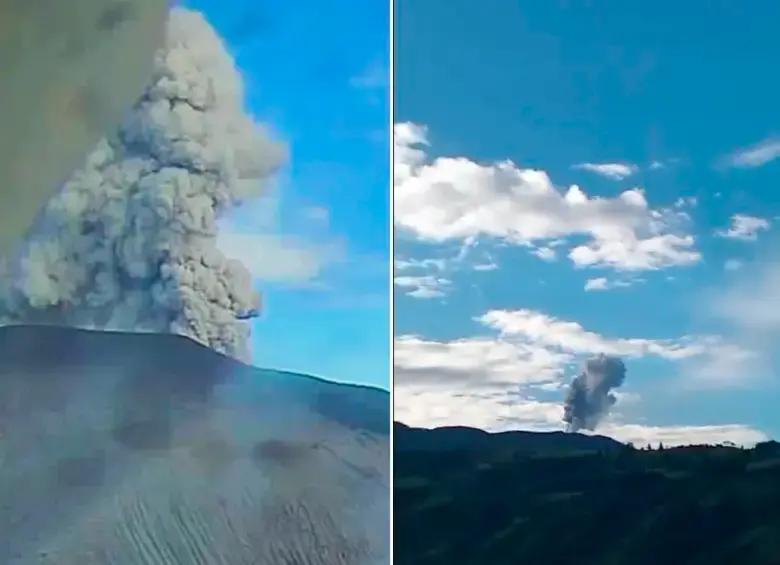 Volcán Puracé está en alerta naranja: columna de ceniza superó los 700 metros, según el SGC