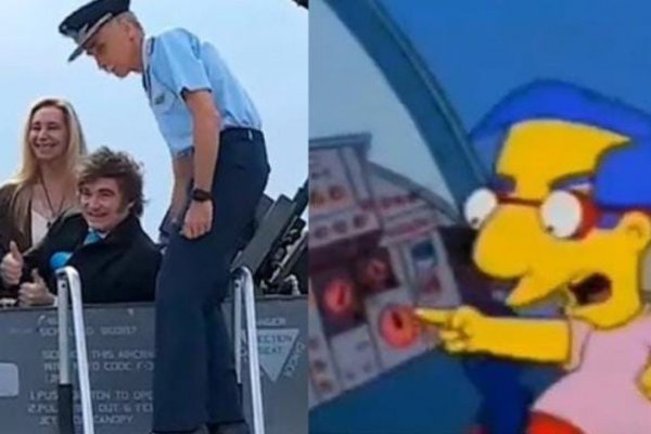 “Mileihouse”: desopilantes memes y reacciones por el parecido entre el presidente y el personaje de los Simpson