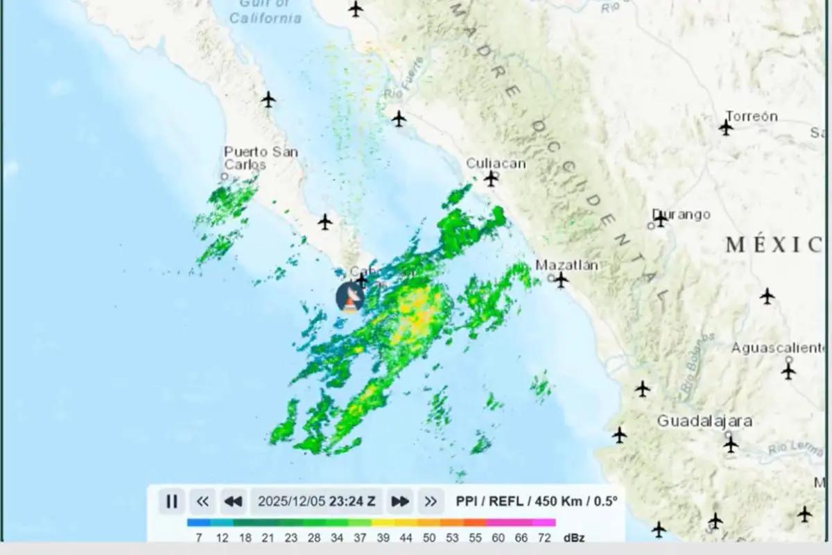 Lluvias afectas esta noche de viernes a los municipios de Comondú, La Paz y Los Cabos (Video)