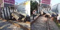 Fatal intento por ganarle el paso al tren deja dos muertos en Pueblo Nuevo Papaloapan