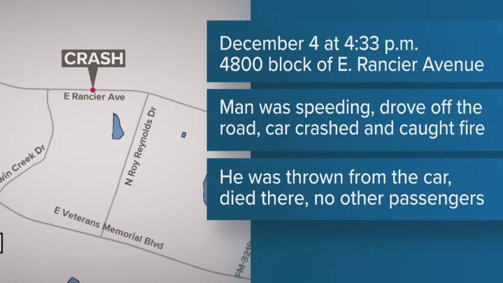 Killeen man dies after SUV leaves roadway, catches fire in single