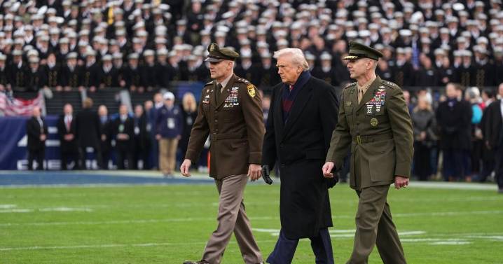 APTOPIX Trump Army Navy Football