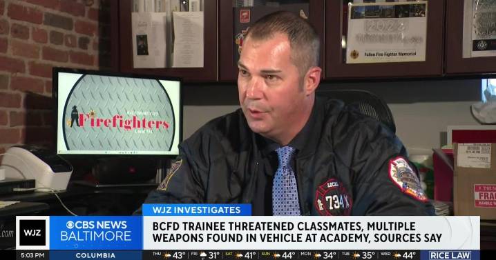 Firefighter trainee threatened classmates, multiple weapons found in vehicle at academy, sources say