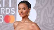 Maya Jama steps out in two stunning strapless looks