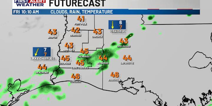 First Alert Forecast: Isoalted showers and a chilly Friday ahead, with slow warming this weekend