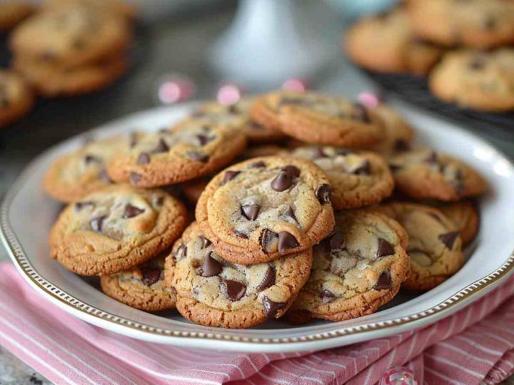 Receta rápida de galletas de chispas de chocolate en freidora de aire