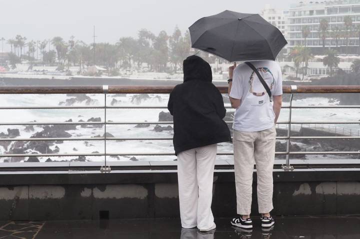 La borrasca Emilia pone en prealerta a Canarias por lluvias intensas, viento y un frente frío