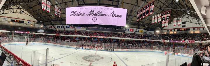 Matthews Arena says farewell: Northeastern plays final game in classic barn