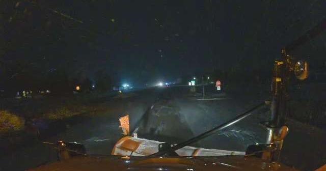 Tracking road conditions as snow falls in Eastern Iowa