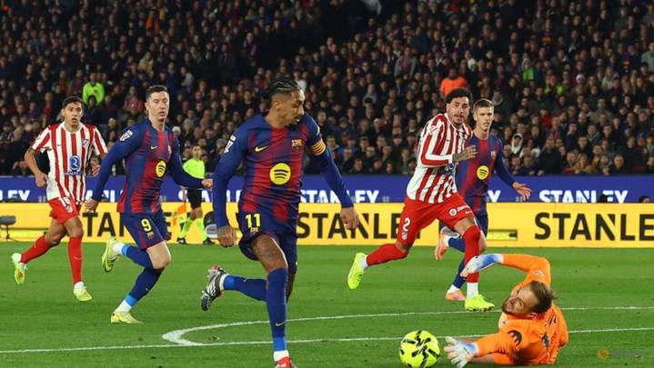 LaLiga leaders Barcelona fight back to beat Atletico 3