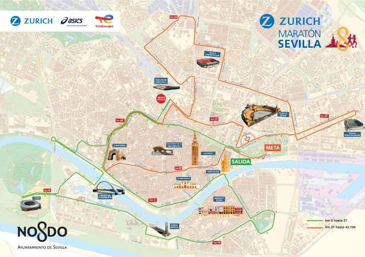 El recorrido del Maratón de Sevilla se renueva para ser más rápido y con menor desnivel
