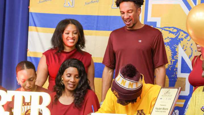 Watch: Newberry football’s Hayden Moore inks scholarship with Minnesota