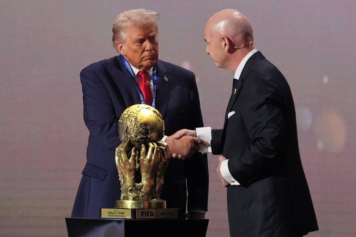 FIFA gives President Donald Trump a peace prize in a departure from its traditional focus on sport