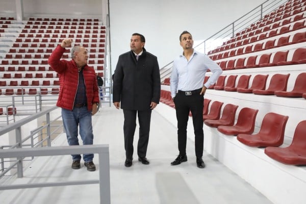 Supervisó alcalde remodelación del Gimnasio Municipal Josué Neri Santos