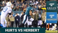 HURTS VS HERBERT: Can Jalen Hurts outduel an injured Justin Herbert in LA?