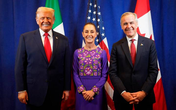 Trump afirma que comercio fue tema central en reunión con Sheinbaum y Carney en sorteo del Mundial 2026