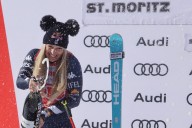 Lindsey Vonn places 2nd in a World Cup downhill a day after becoming oldest winner at age 41