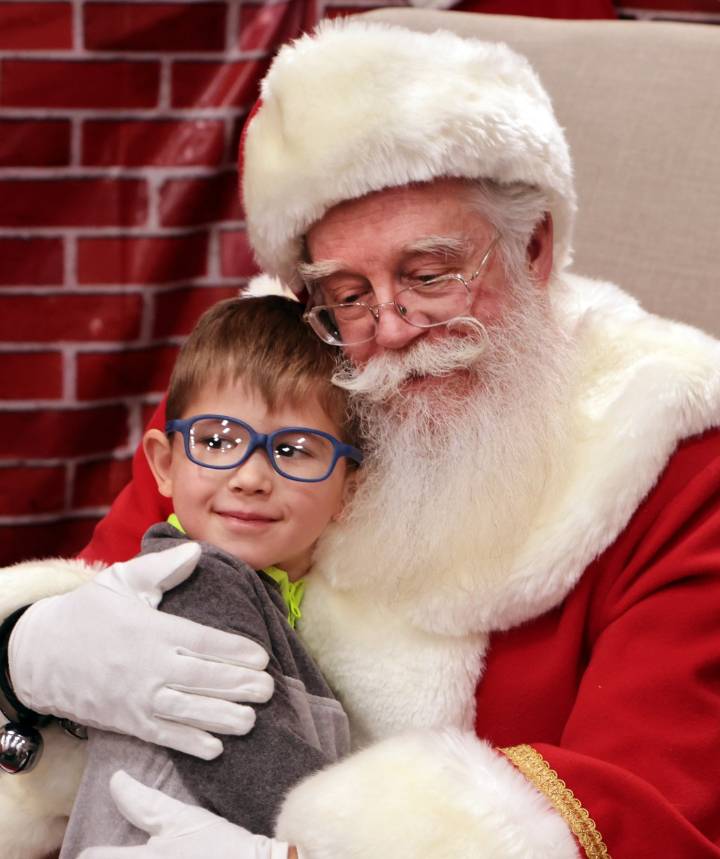 Santa in the north suburbs, kicking off the holiday season