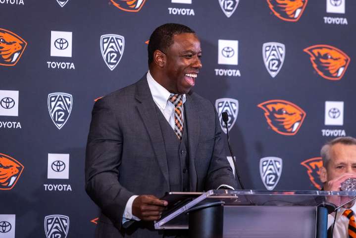 Oregon State coach JaMarcus Shephard says he wants local recruits to be ‘a nucleus’ for Beaver football