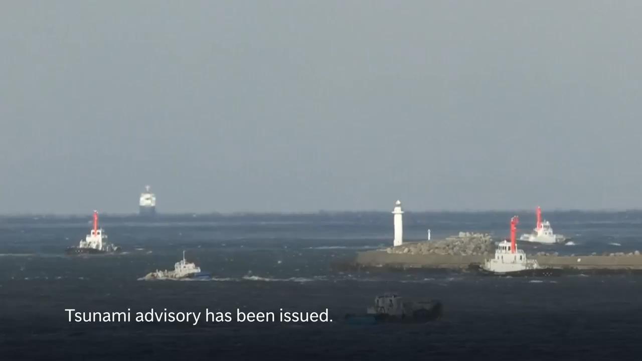 Japan issues tsunami advisory after 6.7 magnitude quake in country's northeast