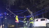 Driver thrown from car, seriously injured in Brockton crash that downed utility poles and knocked out power
