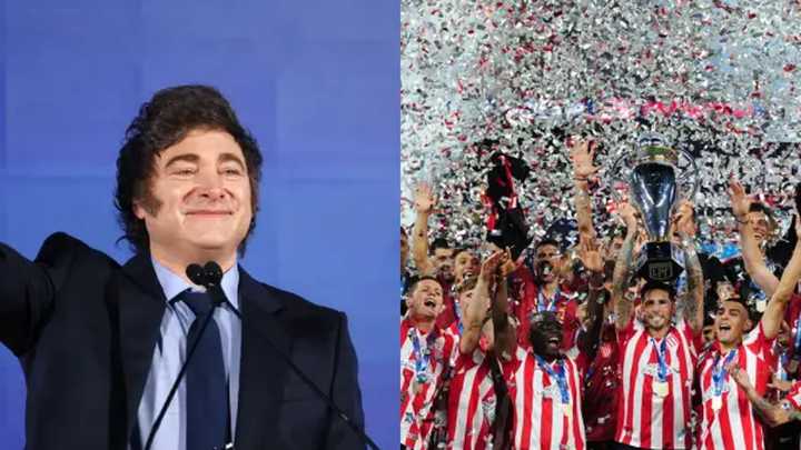 El tuit de Milei para festejar el título de Estudiantes en el Torneo Clausura