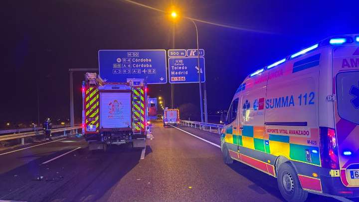 Muere un hombre de 49 años al chocar su coche contra un camión en la M