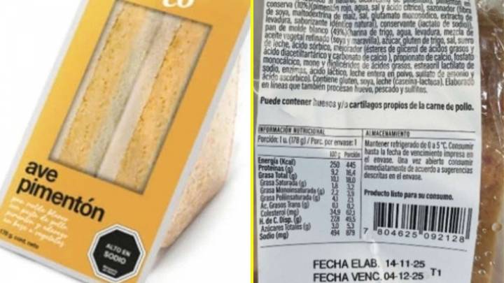 Ministerio de Salud emite alerta alimentaria por presencia de listeria en sándwich