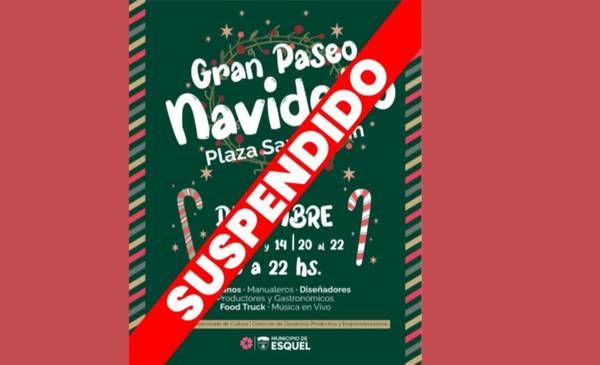 Municipio de Esquel suspendió Paseo Navideño