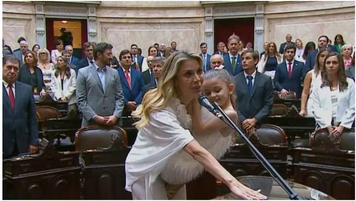 Virginia Gallardo juró como diputada y Javier Milei se mostró muy feliz