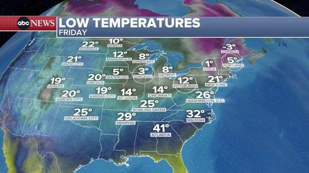 Arctic blast invades the Midwest, Northeast: Latest forecast