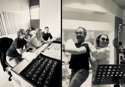 La Oreja de Van Gogh muestra cómo avanzan sus grabaciones en su local de ensayo