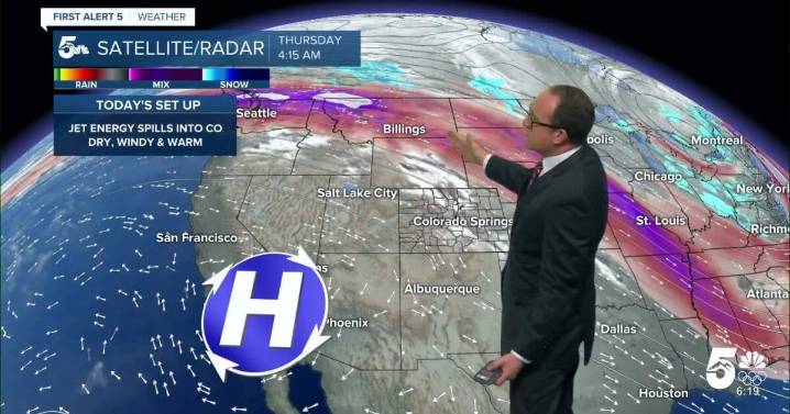 Downslope wind on Thursday will push temps into the 60s and 70s
