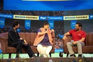 Dhoni inspires youth at Parul University