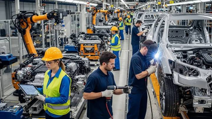 Producción de autos en México cae 8.4% en 2025; el mayor desplome en 4 años