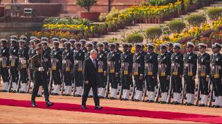 Russian President Putin receives guard of honour at Rashtrapati Bhavan