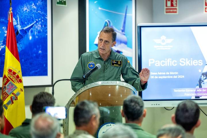 El jefe del Ejército del Aire llama a prepararse ante la nueva amenaza: “Hay armas en el espacio”