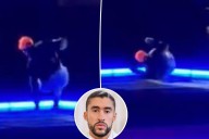 Bad Bunny falls onstage during Mexico City concert blunder