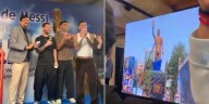 La reacción de Lionel Messi al ver su imponente estatua en India