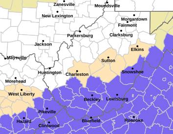 End of work week storm brings snow to parts of West Virginia