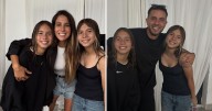 Cinthia Fernández y Matías Defederico coincidieron en la fiesta de egresados de sus hijas gemelas