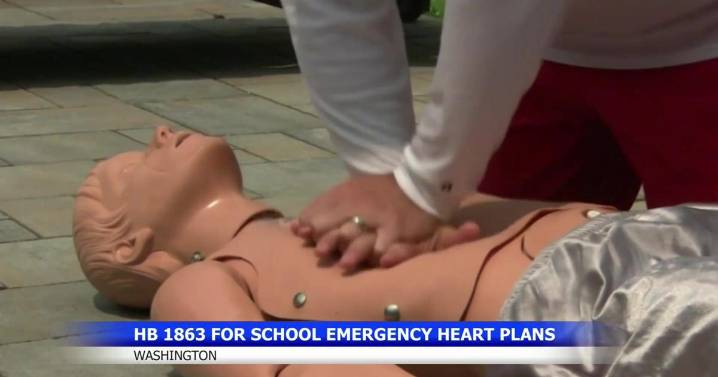 Proposed bill aims to improve cardiac emergency plans in Washington schools