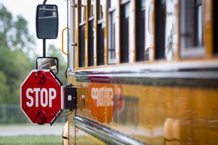 Sherwood Park man dead after SUV collides with school bus south of Edmonton; no students injured