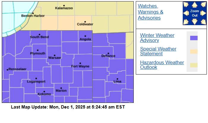 Winter Weather Advisory: More snow expected Monday night into Tuesday