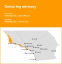 Los Angeles County under a dense fog advisory until Saturday morning