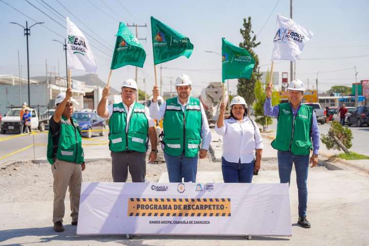 Recarpeteo y bacheo fortalecen la movilidad en Ramos Arizpe a un año de gobierno