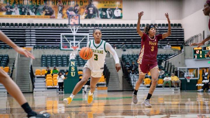 NSU women end five game slide and cruise past Shaw behind Clark’s big night 86